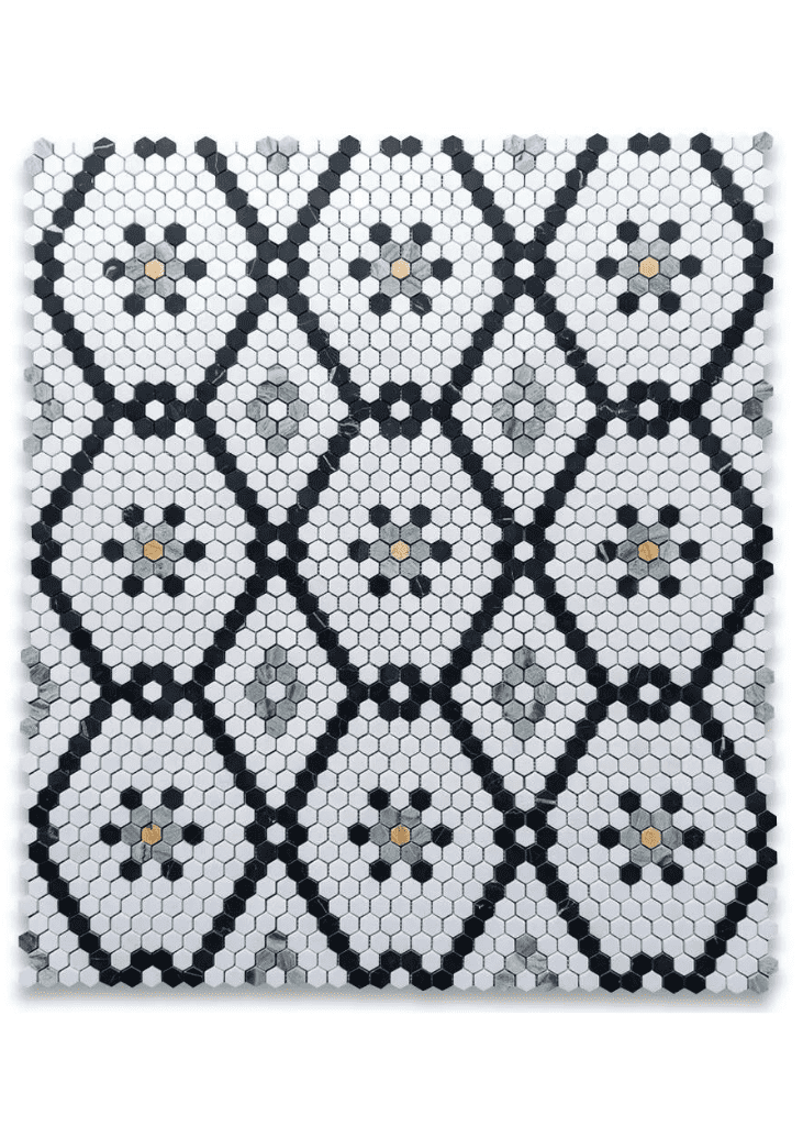 Square Mesh Mosaic Porcelain Tile-40